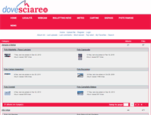 Tablet Screenshot of foto.dovesciare.it